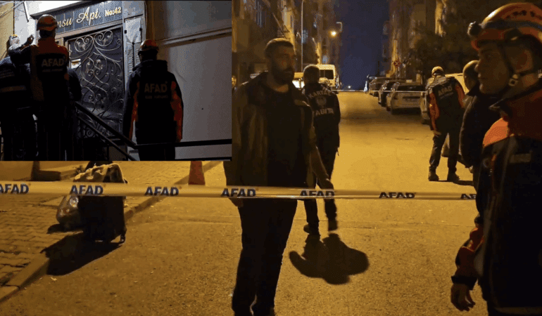 Kartal’da Panik Anları! Kolonlar Çatladı, Bina Mühürlendi