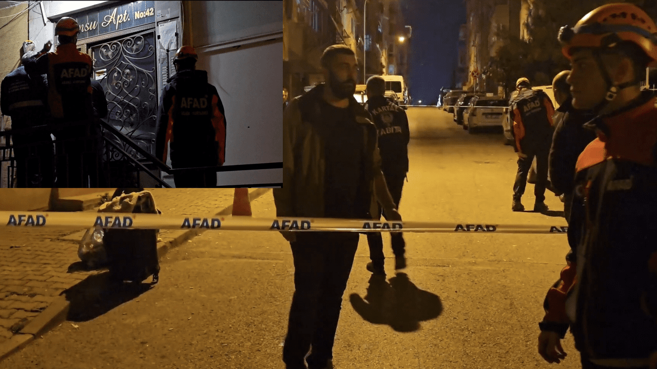 Kartal’da Panik Anları! Kolonlar Çatladı, Bina Mühürlendi