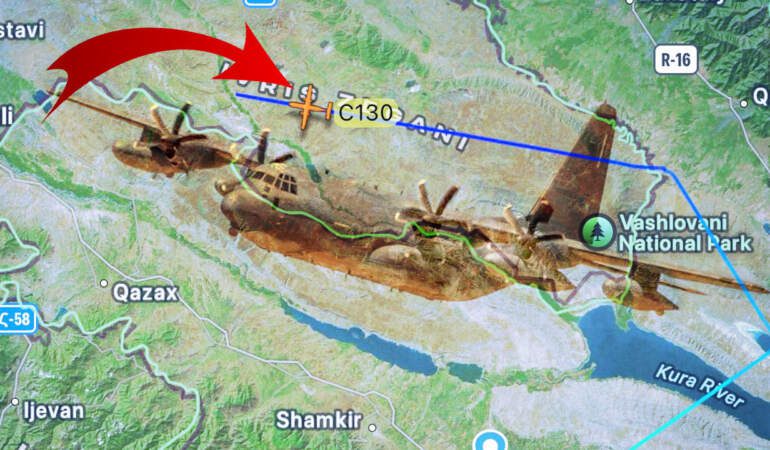 MSB’ye Ait Askeri Kargo Uçağı Gürcistan’da Düştü! Enkaza Ulaşıldı