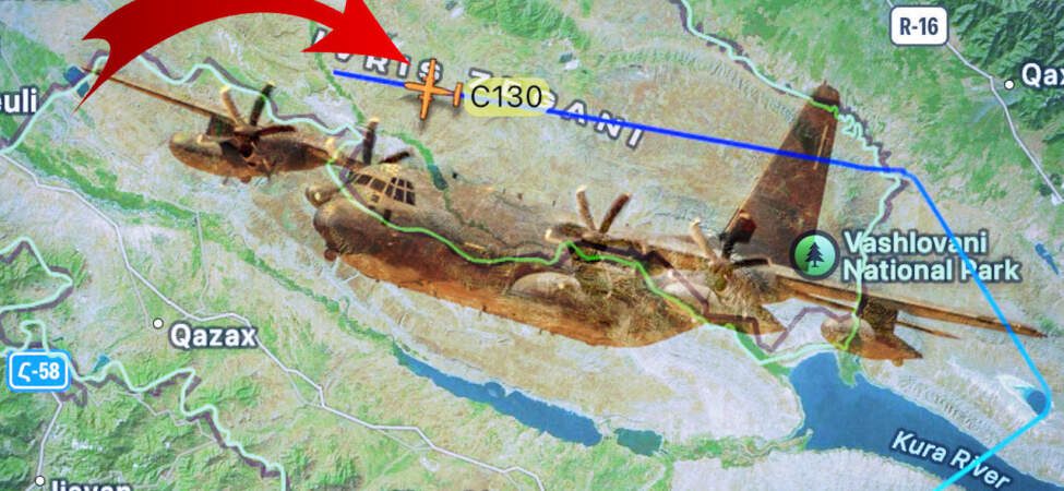 MSB’ye Ait Askeri Kargo Uçağı Gürcistan’da Düştü! Enkaza Ulaşıldı