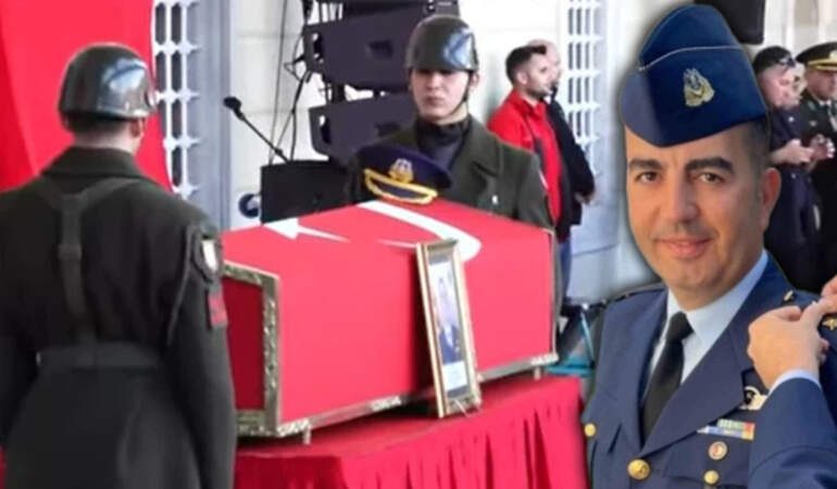 Türkiye Yasta… Şehit Pilot Yarbay Gökhan Korkmaz Son Yolculuğuna Uğurlandı