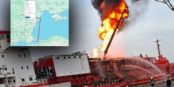 Ukrayna’da Sıvılaştırılmış Gaz Taşıyan Türk Gemisi Vuruldu