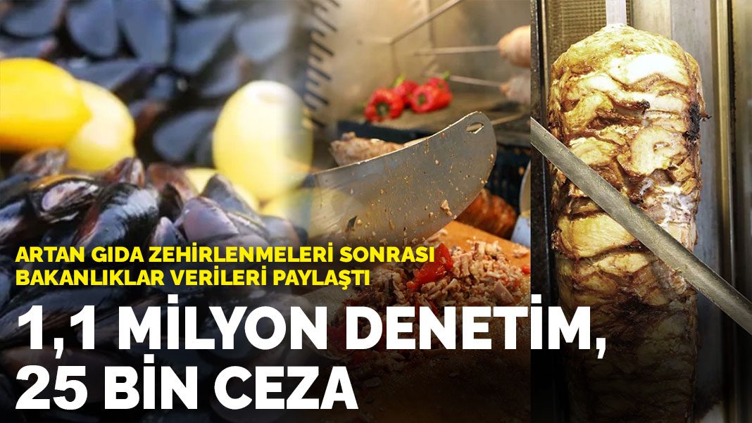 Artan gıda zehirlenmeleri sonrası bakanlıklar verileri paylaştı: 1,1 milyon denetim, 25 bin ceza