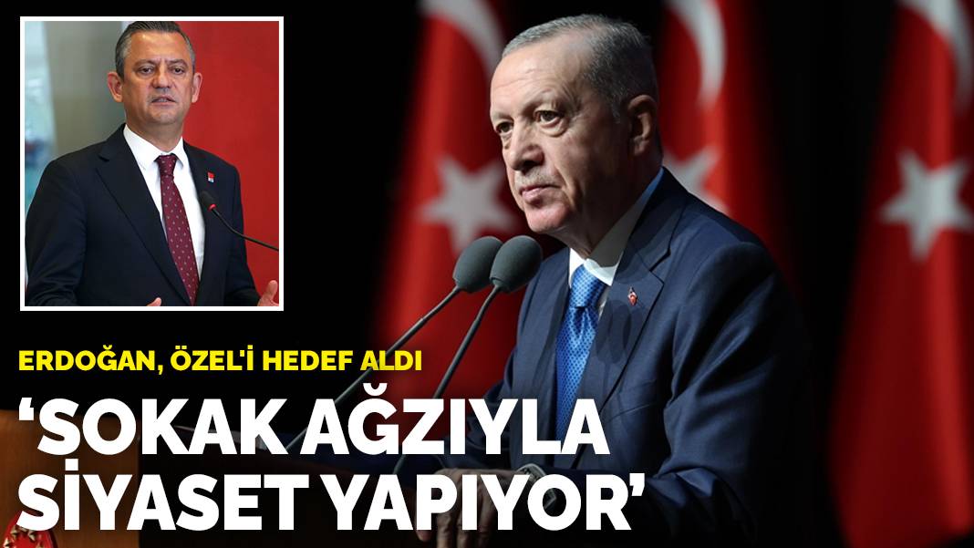 Erdoğan, Özel’i hedef aldı: Sokak ağzıyla siyaset yapıyor