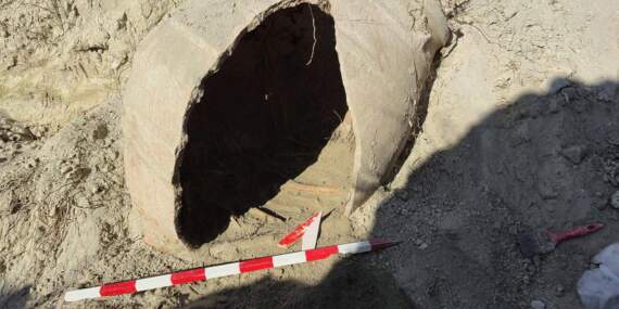 Denizli’de açılan çukurda insana ait kemik parçaları bulundu