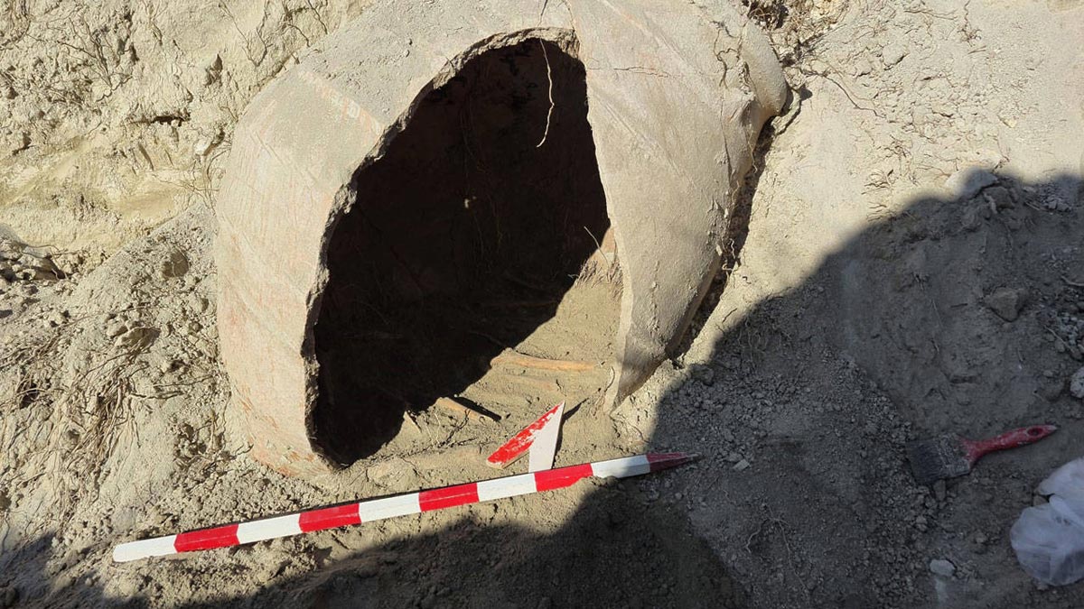 Denizli’de açılan çukurda insana ait kemik parçaları bulundu