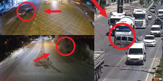 Malatya’da peş peşe kazalar KGYS kameralarına takıldı! İşte o kaza anları…