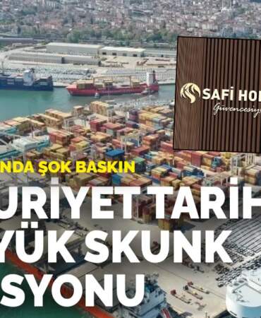 Derince Limanı’nda şok baskın: Cumhuriyet tarihinin en büyük skunk operasyonu