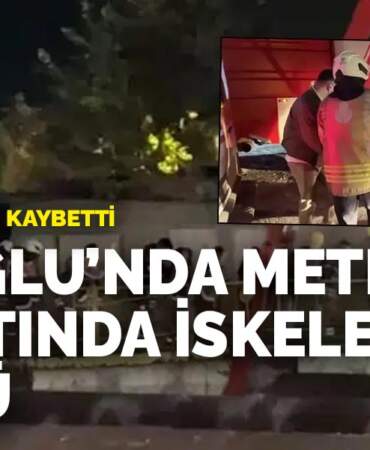 Beyoğlu’nda metro inşaatında iskele çöktü: Bir işçi hayatını kaybetti