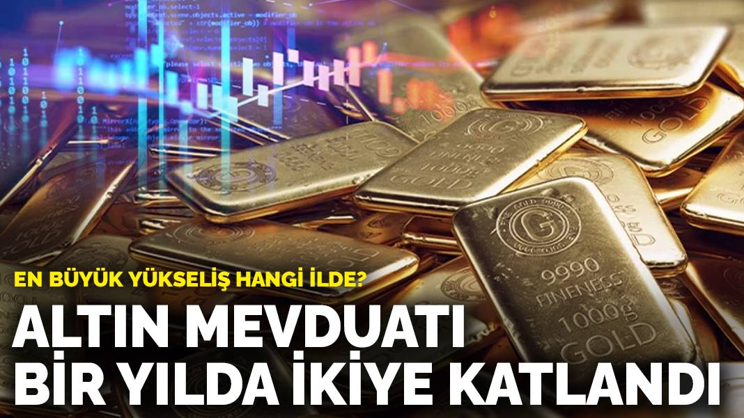 Altın mevduatı bir yılda ikiye katlandı: En büyük yükseliş hangi ilde?