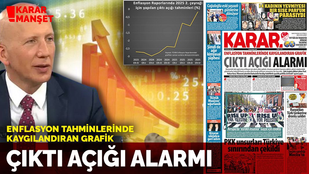 Enflasyon tahminlerinde kaygılandıran grafik: Çıktı açığı alarmı