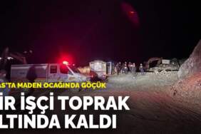 Sivas’ta maden ocağında göçük: Bir işçi toprak altında kaldı