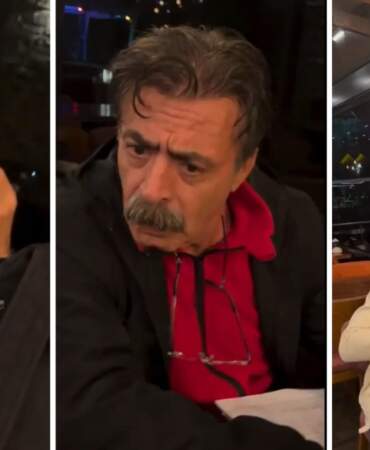 Karakalem sanatçısı kafede Levent Ülgen’i gördü, çizdi! Portresini teslim alan Ülgen’in tepkisi gündem oldu