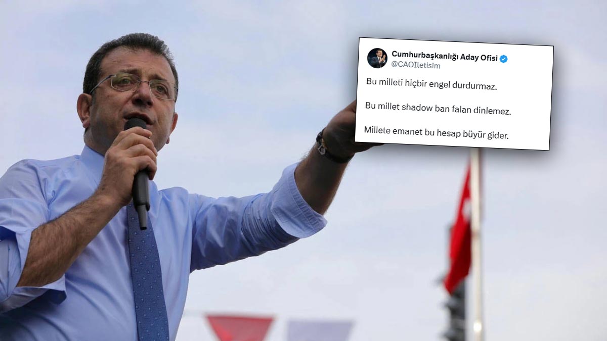 İmamoğlu: Bu millet shadow ban falan dinlemez