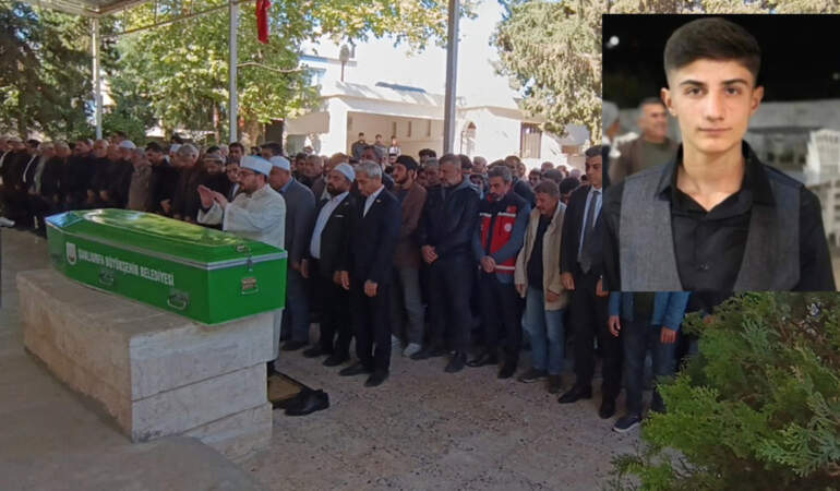 Marangoz atölyesindeki faciada hayatını kaybeden 15 yaşındaki çocuk toprağa verildi