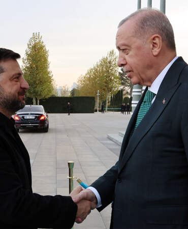 Erdoğan ve Zelenskiy Cumhurbaşkanlığı’nda bir araya geldi