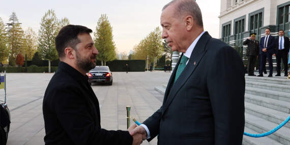 Erdoğan ve Zelenskiy Cumhurbaşkanlığı’nda bir araya geldi