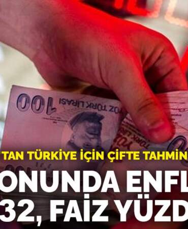 Goldman Sachs’tan Türkiye için çifte tahmin: 2025 sonunda enflasyon yüzde 32, faiz yüzde 38