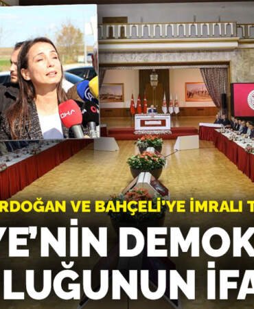DEM Parti’den Erdoğan ve Bahçeli’ye İmralı teşekkürü: Türkiye’nin demokratik olgunluğunun ifadesi