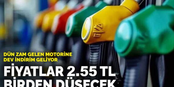 Dün zam gelen motorine dev indirim geliyor: Fiyatlar 2.55 TL birden düşecek