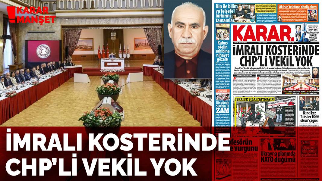 İmralı kosterinde CHP’li vekil yok