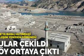 Kars’ta baraj altındaki yerleşim yeniden göründü: Sular çekildi, köy ortaya çıktı