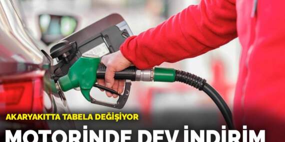 Motorinde dev indirim! Akaryakıtta tabela değişiyor