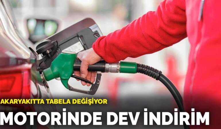 Motorinde dev indirim! Akaryakıtta tabela değişiyor