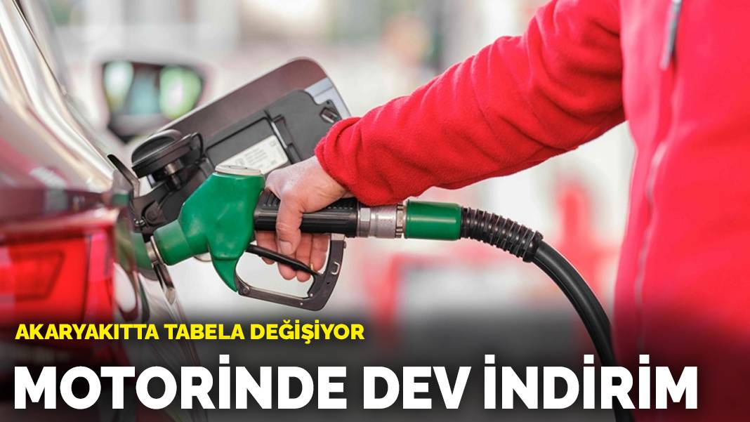 Motorinde dev indirim! Akaryakıtta tabela değişiyor