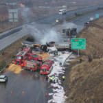 Adana-Gaziantep Yolunda Zincirleme Kaza: 3 TIR Birbirine Girdi