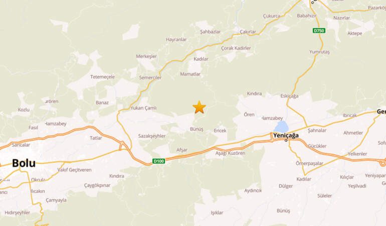 AFAD Duyurdu: Bolu’da Deprem