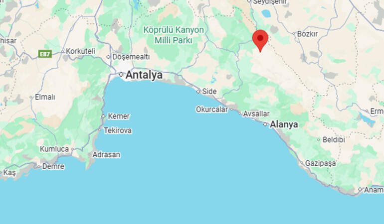 Antalya’da Bir Deprem Daha