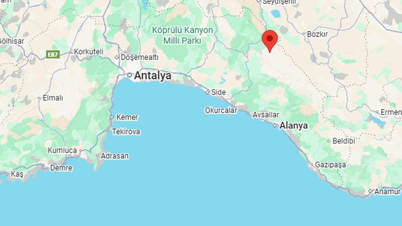 Antalya’da Bir Deprem Daha