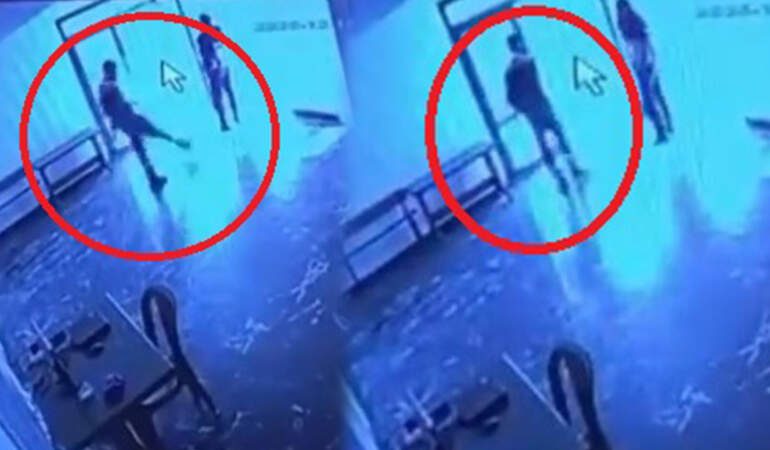 Belediyeye Ait Sosyal Tesiste Kediye Şiddet Kamerada