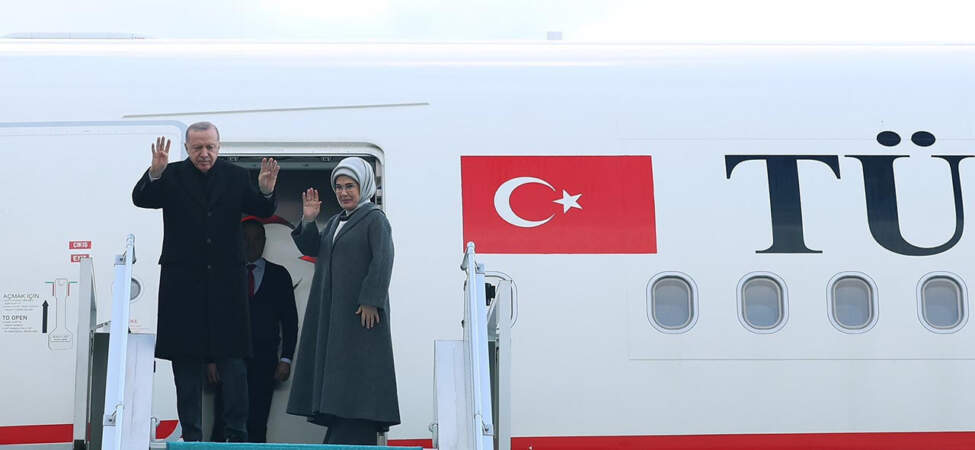 Cumhurbaşkanı Erdoğan, Türkmenistan’a Gitti