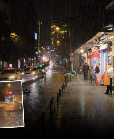 İstanbul’da Sağanak Hayatı Felç Etti! Yollar Göle Döndü, Evleri Su Bastı
