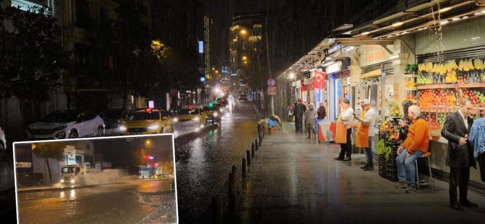 İstanbul’da Sağanak Hayatı Felç Etti! Yollar Göle Döndü, Evleri Su Bastı