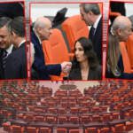 Meclis’te Buzlar Eriyor! Siyasilerden Karşılıklı Jestler: Özgür Özel ve DEM Partililer Bahçeli’yle Tokalaştı