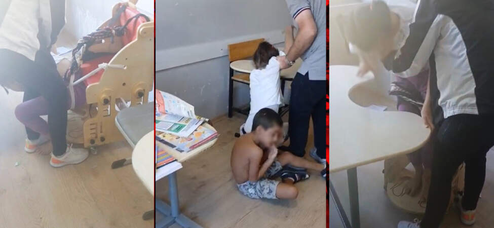 Otizmli Öğrencileri Sıralara Bağlayıp Ders İşlediler! Özel Okulda Skandal Görüntü