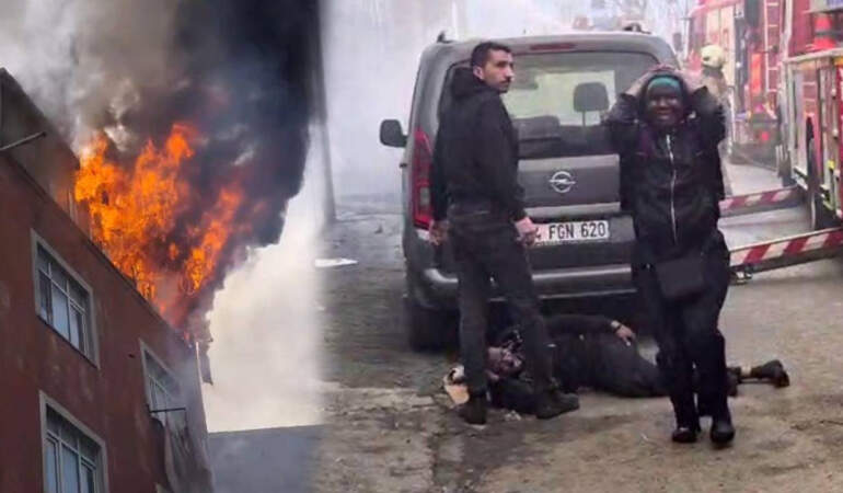 Sultangazi’de Can Pazarı! Alevlerin Arasından Atladı
