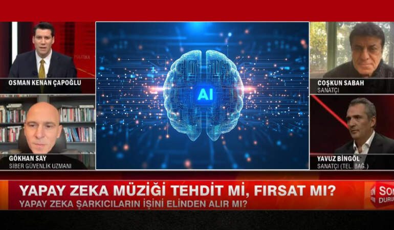 Yapay Zeka Müziğe Tehdit mi Fırsat mı? Sanatçılar Coşkun Sabah ve Yavuz Bingöl tv100 Ekranlarına Konuk Oldu! Yapay Zekaya ‘Kara Tren’ ve ‘Anılar’ İle Cevap