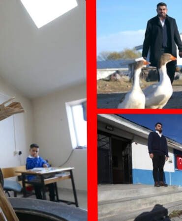 Kars’a atandı, tek bir öğrencinin öğretmeni oldu! Hem öğretmenlik hem arkadaşlık yapıyor