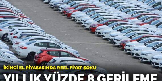 İkinci el piyasasında reel fiyat şoku: Yıllık yüzde 8 gerileme