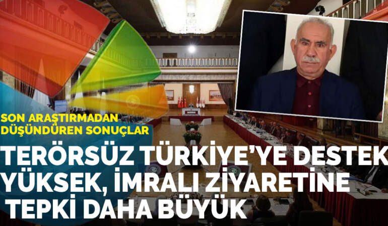 Son araştırmadan düşündüren sonuçlar: Terörsüz Türkiye’ye destek yüksek, İmralı ziyaretine tepki daha büyük