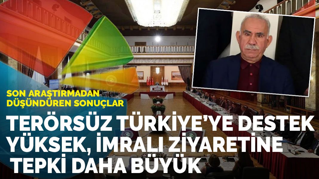 Son araştırmadan düşündüren sonuçlar: Terörsüz Türkiye’ye destek yüksek, İmralı ziyaretine tepki daha büyük