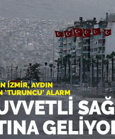 Meteoroloji’den İzmir, Aydın ve Balıkesir için ‘turuncu’ alarm: Çok kuvvetli sağanak ve fırtına geliyor!