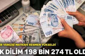Her çalışanı ilgilendiriyor: Gelir vergisi matrahı resmen yükseldi: İlk dilim 198 bin 274 TL oldu