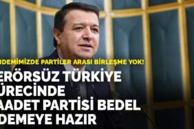 Gündemimizde partiler arası birleşme yok! Terörsüz Türkiye sürecinde Saadet Partisi bedel ödemeye hazır