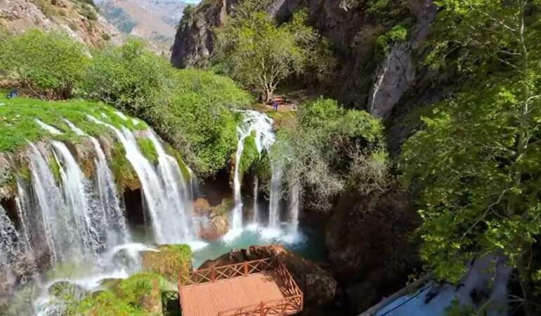 Kayseri’nin en güzel noktası! Her mevsim büyülüyor, 30 metre yükseklikten dökülüyor