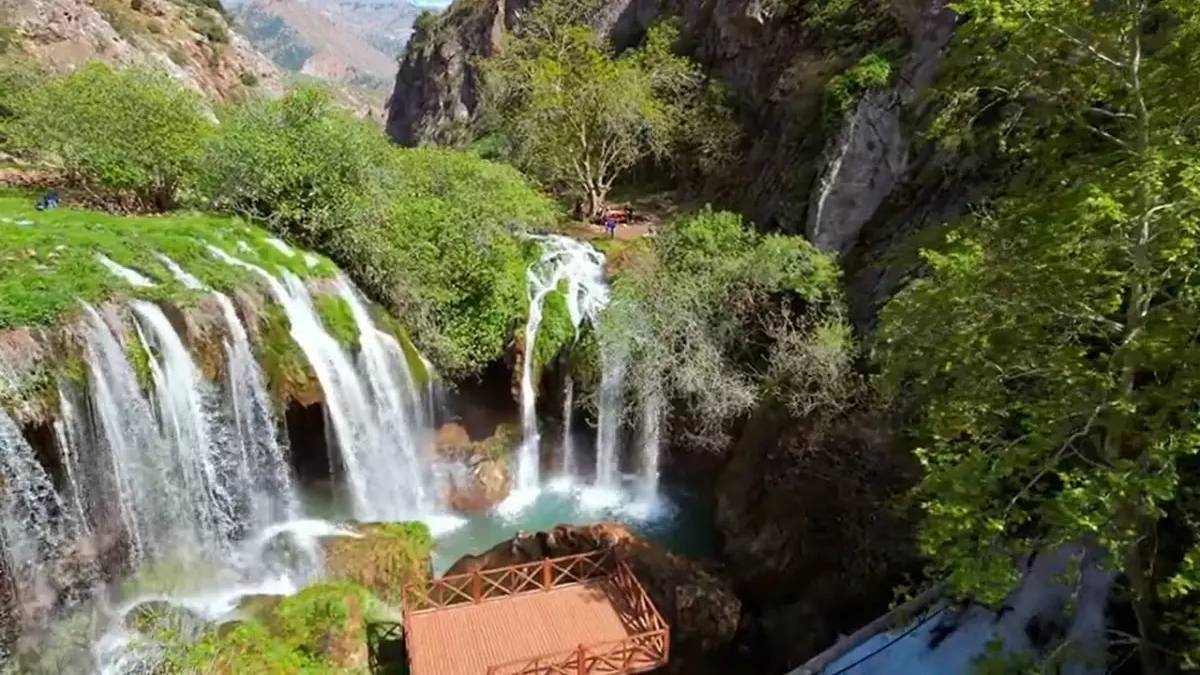 Kayseri’nin en güzel noktası! Her mevsim büyülüyor, 30 metre yükseklikten dökülüyor